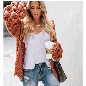 Tender loving care cardigan salmon